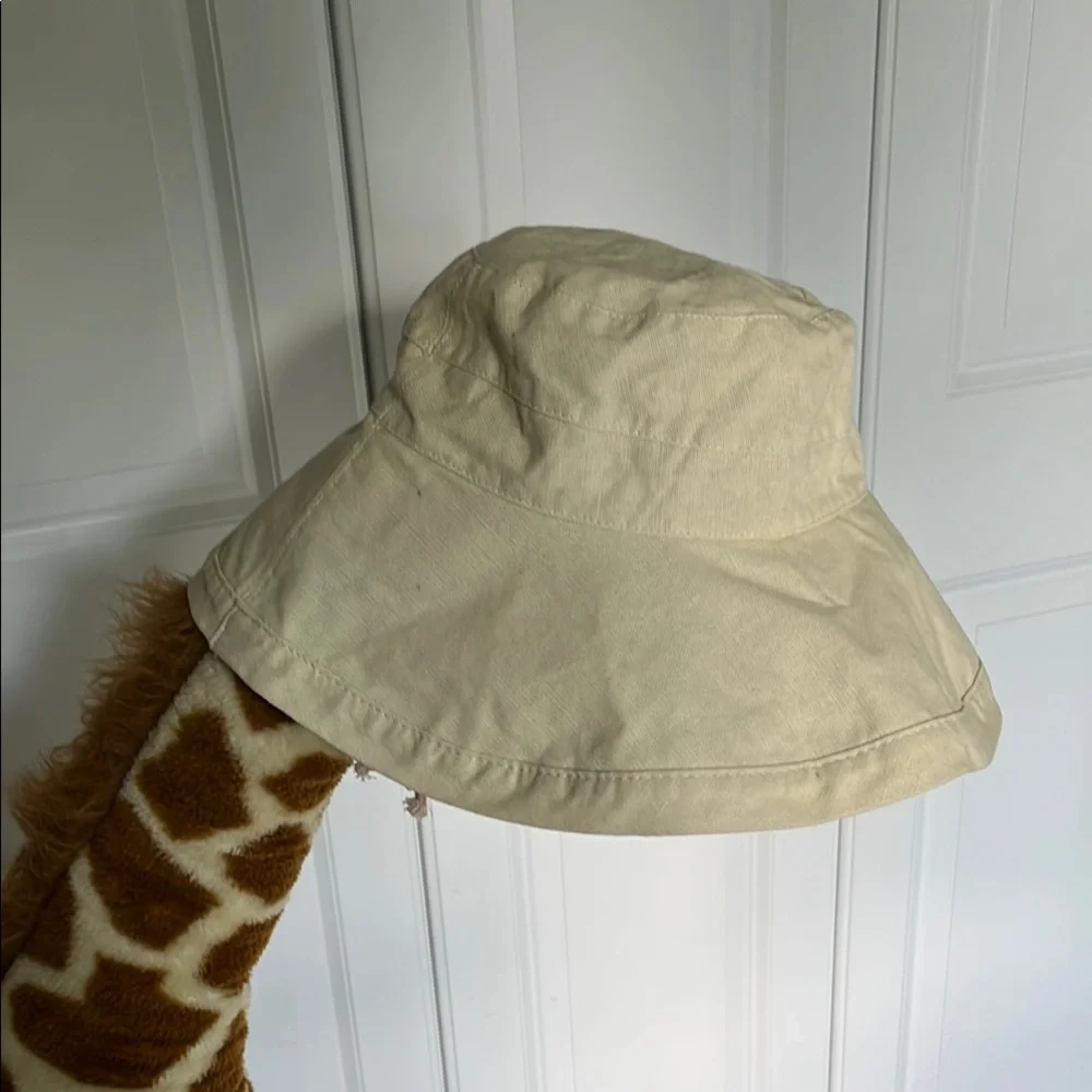 Cream Cotton Sun Hat - Picture 4 of 5